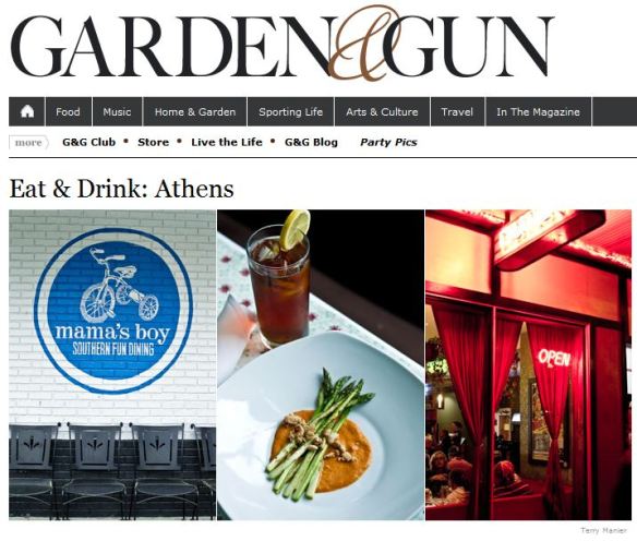 Garden & Gun's Eat and Drink Athens, GA 